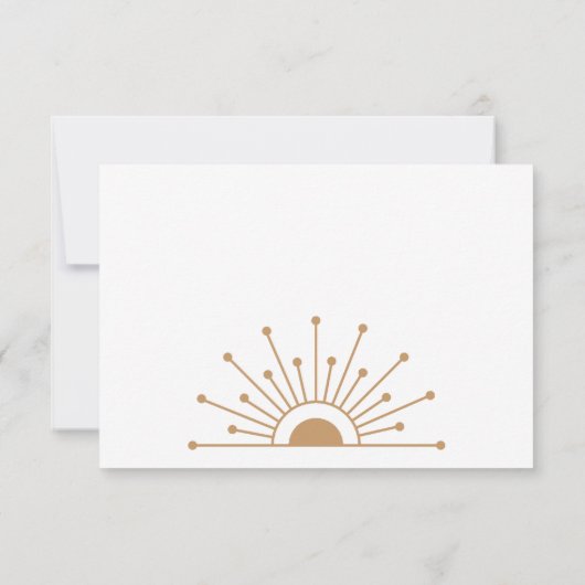 Dainty Celestial Wedding RSVP Kaartje (Achterkant)