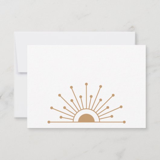 Dainty Celestial Wedding RSVP Kaartje (Achterkant)