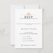 Dainty Celestial Wedding RSVP Kaartje (Voorkant)