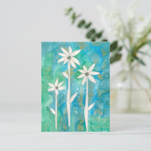 Dainty Daisies I Briefkaart (Staand voorkant)