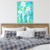 Dainty Daisies I Canvas Afdruk (Insitu (Slaapkamer))