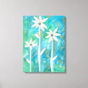 Dainty Daisies I Canvas Afdruk