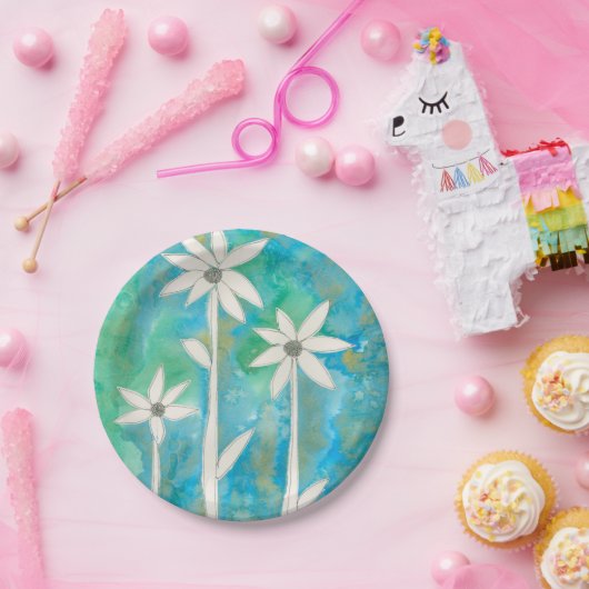 Dainty Daisies I Papieren Bordje (Feest)