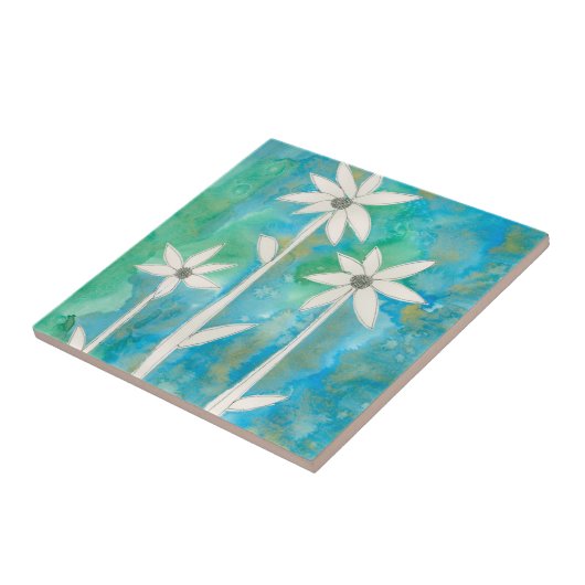 Dainty Daisies I Tegeltje (Zijkant)