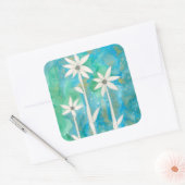 Dainty Daisies I Vierkante Sticker (Envelop)