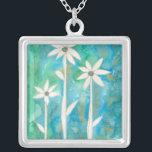 Dainty Daisies I Zilver Vergulden Ketting<br><div class="desc">Floral</div>