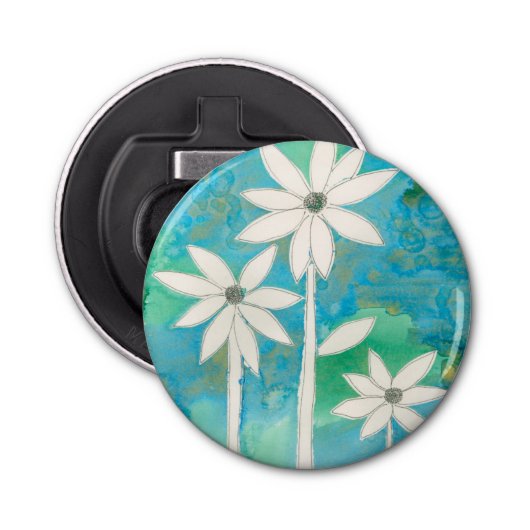 Dainty Daisies II Button Flesopener (Voorkant)