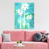 Dainty Daisies II Canvas Afdruk (Insitu (Woonkamer))