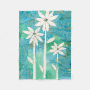 Dainty Daisies II Fleece Deken
