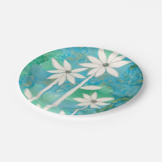 Dainty Daisies II Papieren Bordje (Gekanteld)