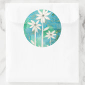 Dainty Daisies II Ronde Sticker (Tas)