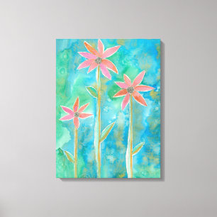 Dainty Daisies III Canvas Afdruk