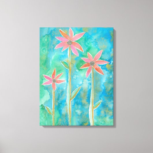 Dainty Daisies III Canvas Afdruk (Voorkant)