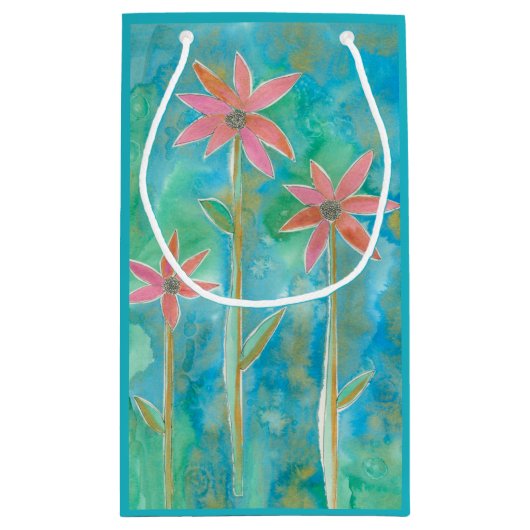 Dainty Daisies III Klein Cadeauzakje (Achterkant)