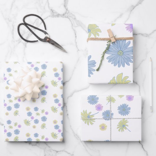 Dainty Daisies Inpakpapier Vel (Voorkant)