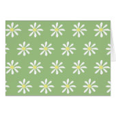 Dainty Daisy Blank Kaarten (Sage Green & White) (Voorkant Horizontaal)
