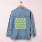Dainty Daisy Denim Jas (Sage Groen & Wit) Jacket (Hangar)