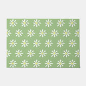 Dainty Daisy-deurmat (Sage Green & White) Deurmat (Voorkant)