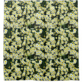 Dainty Daisy Flower Buttonnen, Shower Curtain Douchegordijn (Voorkant)