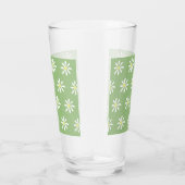 Dainty Daisy Glass Tumbler (Sage Green & White) (Rechts)