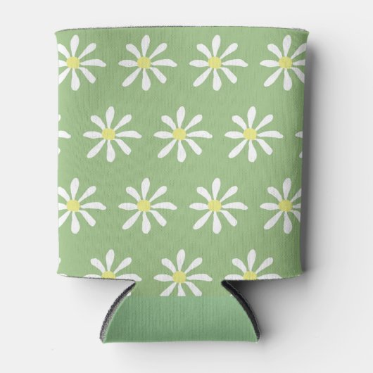 Dainty Daisy Koelbox (Sage Groen & Wit) Blikjeskoeler (Voorkant)