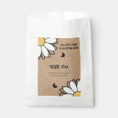 Dainty Daisy Minimalist Craft Baby shower Bedankzakje (Voorkant)