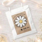 Dainty Daisy Minimalist Craft Baby shower Bedankzakje (Geknipt)