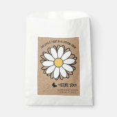 Dainty Daisy Minimalist Craft Baby shower Bedankzakje (Voorkant)