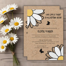 Dainty Daisy Minimalist Craft Baby shower