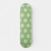 Dainty Daisy Skateboard (Sage Groen & Wit) (Voorkant)