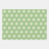Dainty Daisy Wrapping Paper (Sage Green & White) (Voorkant 3)