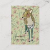 Dainty Deer Floral Visitekaartjes (Achterkant)