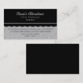 Dainty Diva Visitekaartje, Soft Grey Visitekaartje (Voorkant / Achterkant)