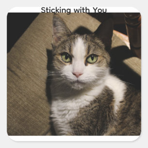 Dainty Doll Sticker-Sticking Met Jou Vierkante Sticker