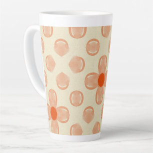 Dainty Dot Florals Latte Mok