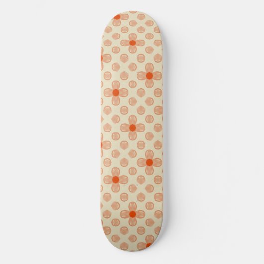 Dainty Dot Florals Persoonlijk Skateboard (Voorkant)
