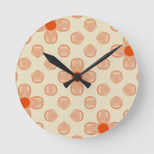 Dainty Dot Florals Ronde Klok (Voorkant)