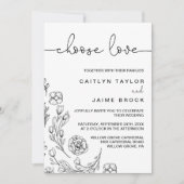 Dainty Elegance kiest liefdeshuwelijk Kaart (Voorkant)