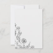 Dainty Elegance Song Request RSVP Card (Achterkant)