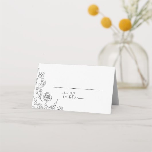 Dainty Elegance Wedding Plaatskaartje (Voorkant)