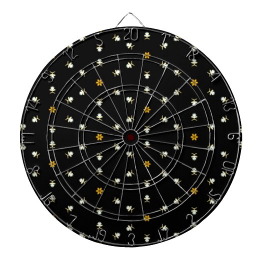 Dainty Floral Pattern Dartbord (Voorkant)