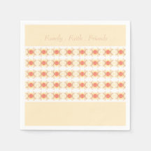 Dainty Floral Pattern met koraal en crème
