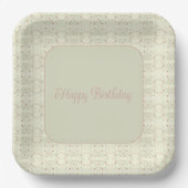 Dainty Floral Pattern Papieren Bordje (Voorkant)