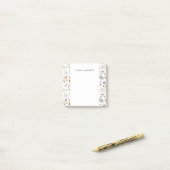 Dainty Floral Post-it® Notes (Op bureau)