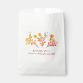 Dainty Florals Elegant DANK U BABY SHOWER Bedankzakje (Voorkant)