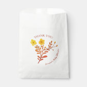 Dainty Florals Elegant DANK U BABY SHOWER Bedankzakje (Voorkant)