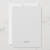 Dainty Flowers Baby shower Invitation Kaart (Achterkant)