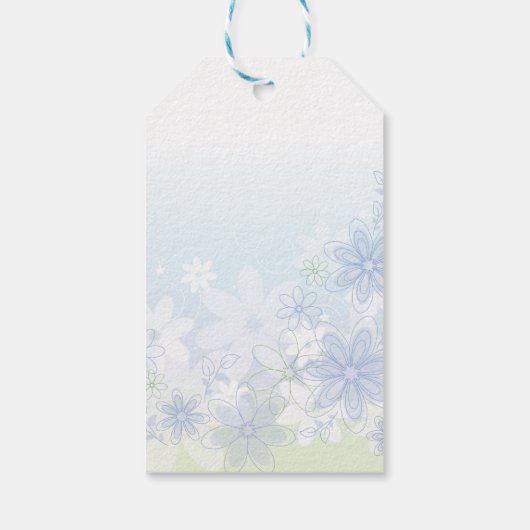 Dainty Flowers Cadeaulabel (Achterkant)