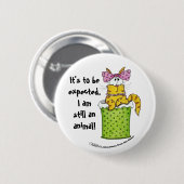 Dainty Garbage Kat Ronde Button 5,7 Cm (Voorkant /achterkant)