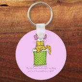 Dainty Garbage Kat Sleutelhanger (Voorkant)